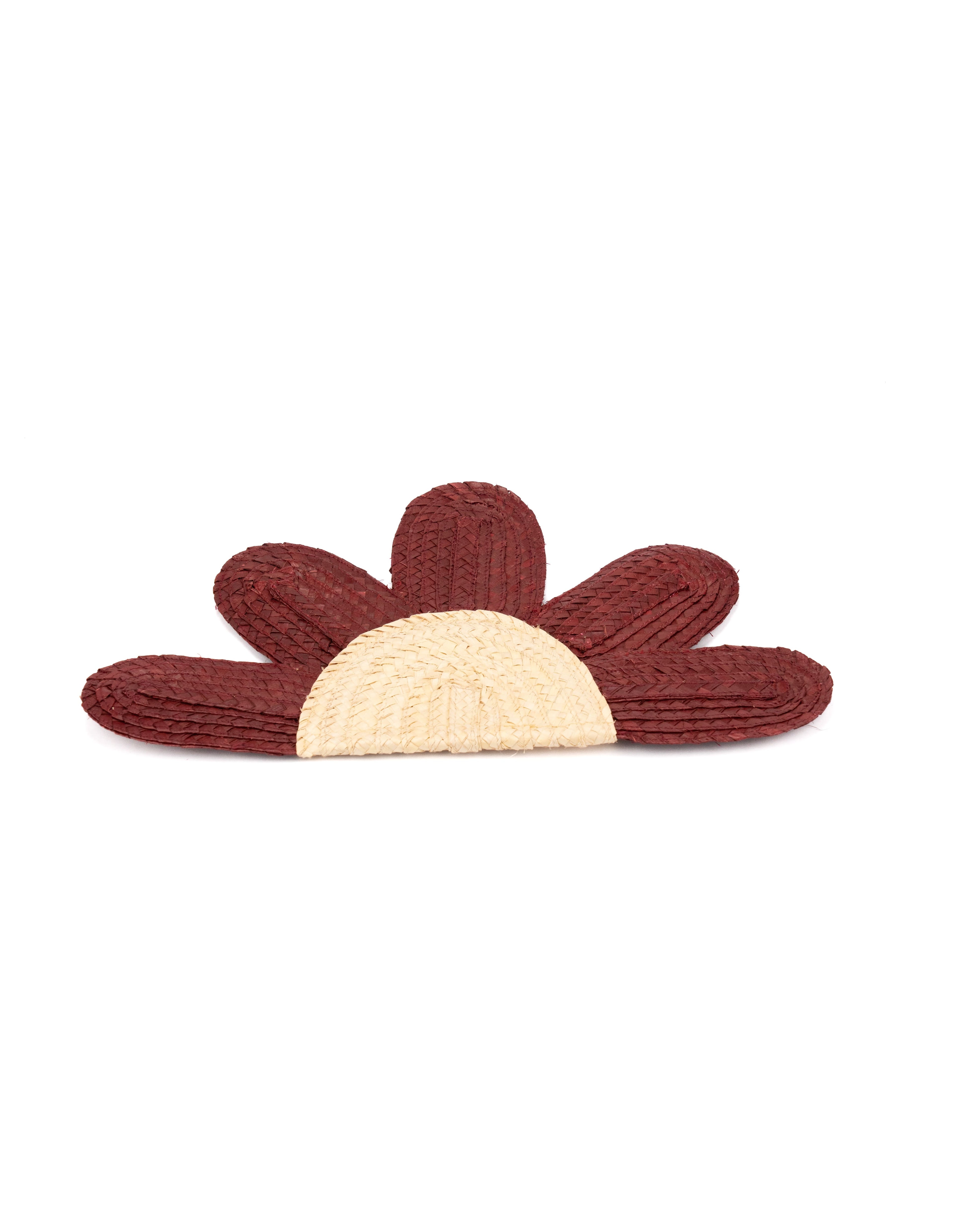 Abanico Plumas Vinotinto
