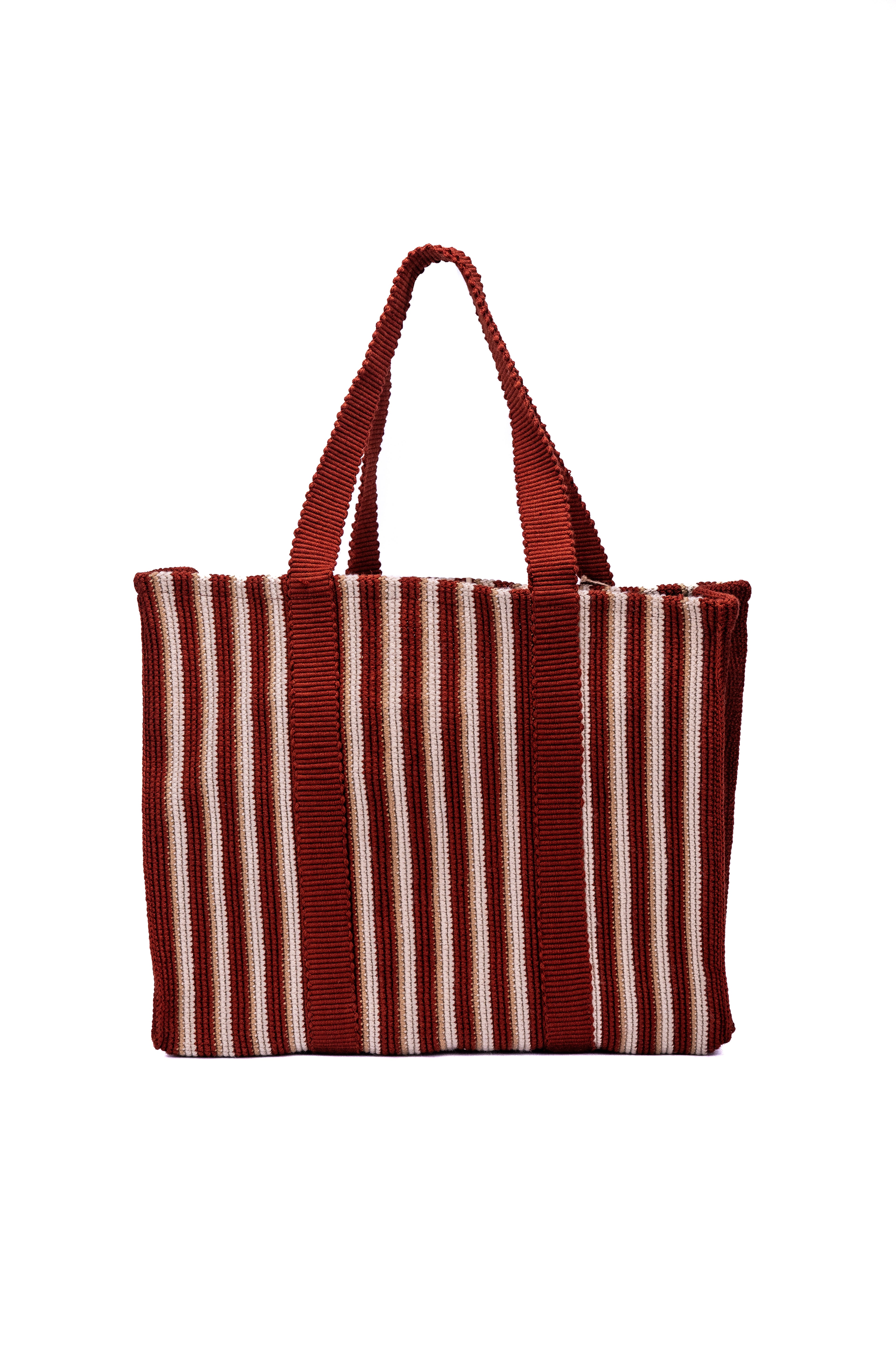 Bolso Lineas Terracota Mediano