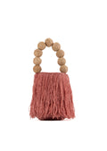 Bolso Flecos Espatula Rosada