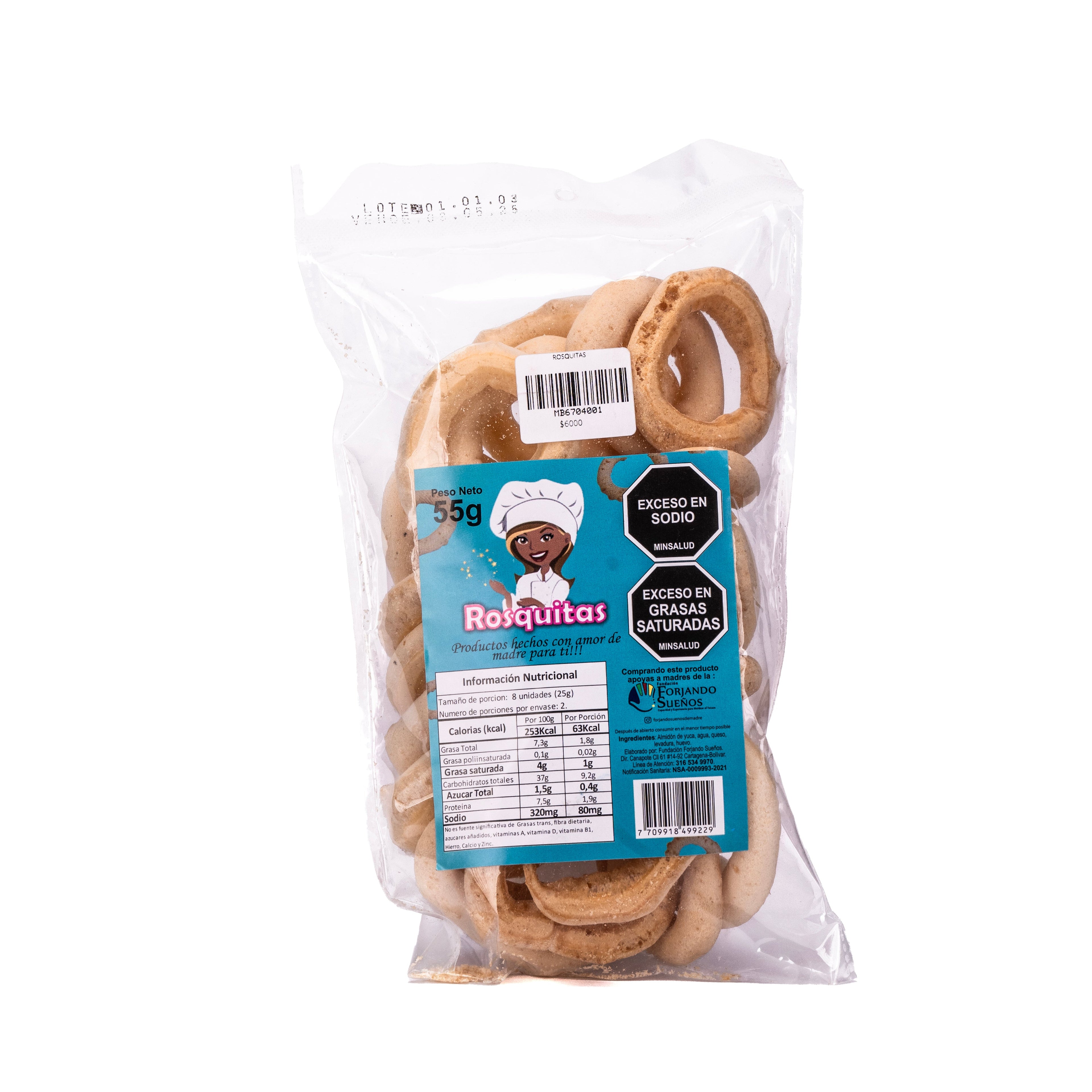 Rosquitas de yuca 55gr
