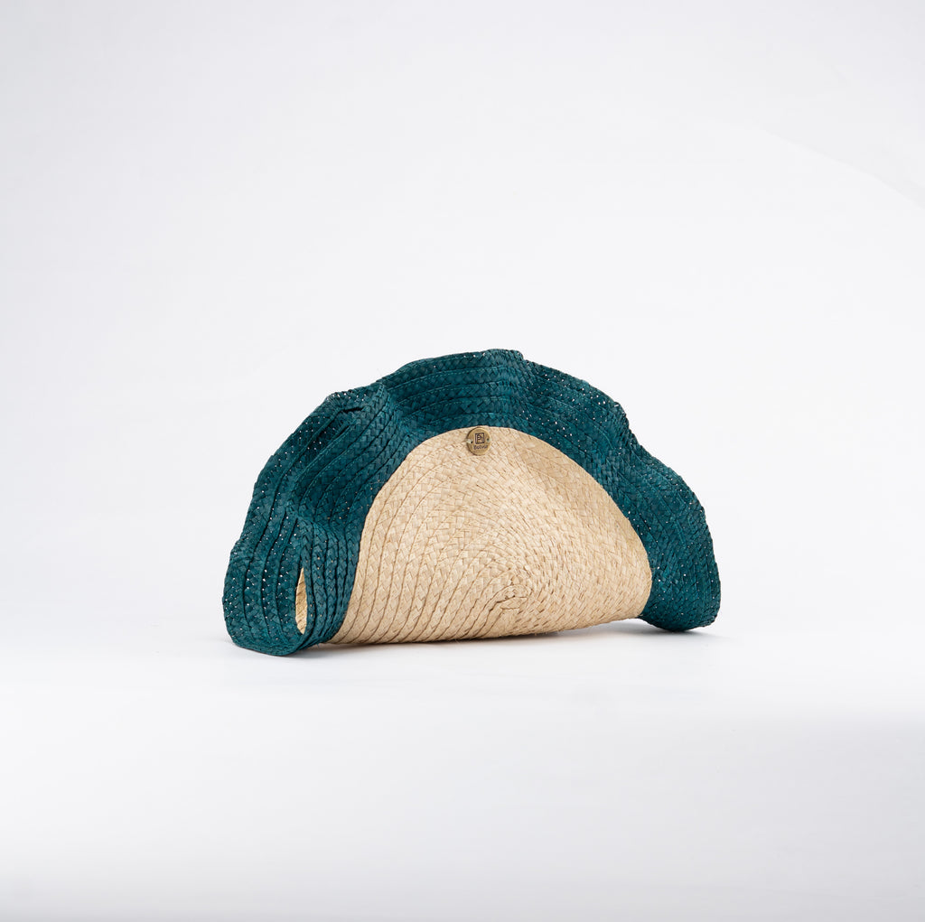 Clutch Olas Turquesa Pequeño