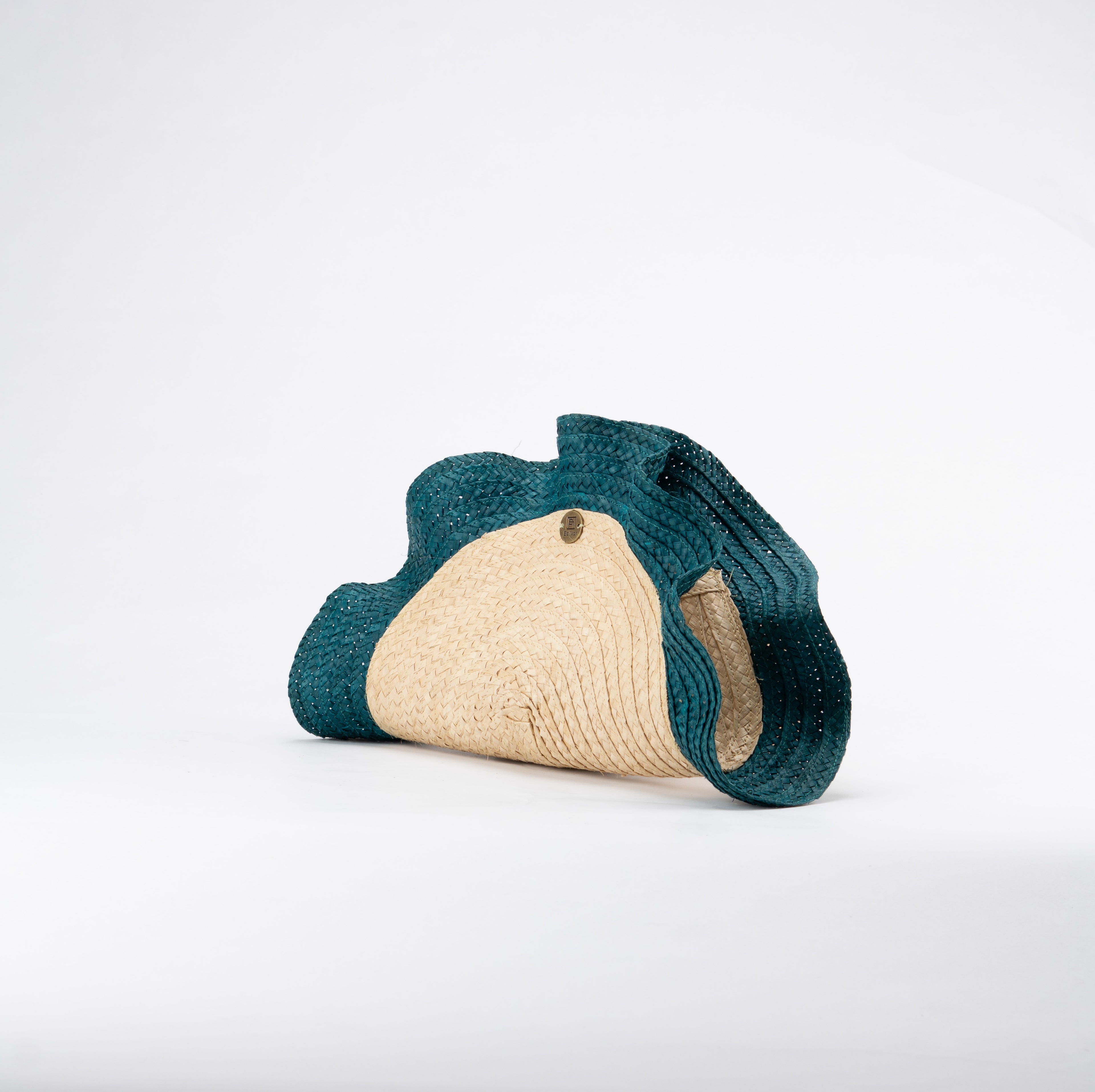 Clutch Olas Turquesa Pequeño