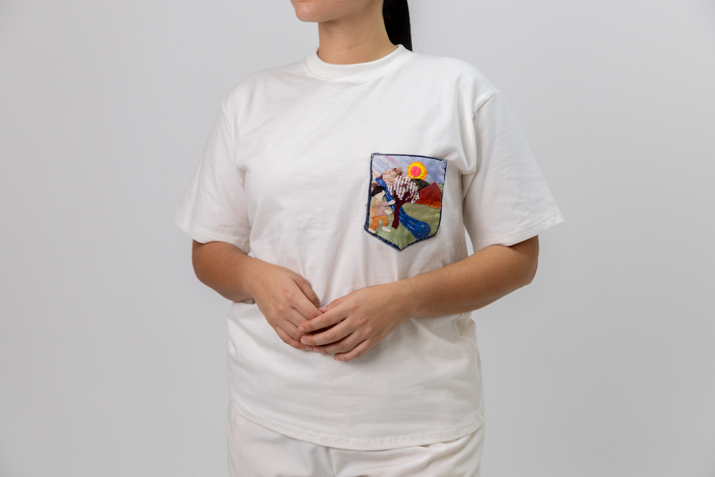 Camiseta mampuján Bolsillo - Talla XS